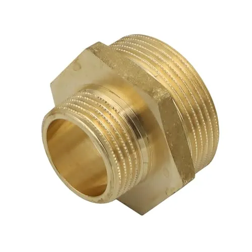 Stabilo-Sanitaer Messingfitting Reduziernippel 1 x 1 1/2 Zoll Reduzierung Messing Fitting Gewindefitting Rohrfitting