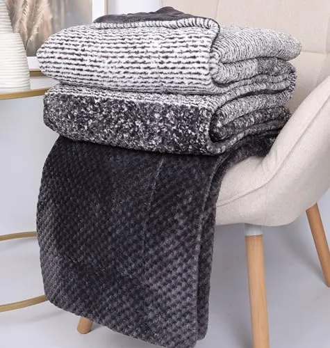Wohndecke Kuscheldecke XXL MAILAND 150 cm x 200 cm - Wohndecke aus 100% Polyester, kuschelig und pflegeleicht, perfekt für Sofa oder Bett, maschinenwaschbar bei 30°C.
