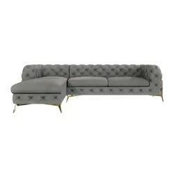 S-Style Möbel Ecksofa Ashley mit Ottomane