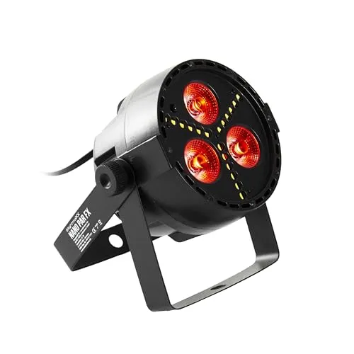 lightmaXX Nano PAR FX 3x 4 W LED RGBW - DJ: Einzelne Beleuchtungen – Kompakter, leistungsstarker LED-Scheinwerfer mit RGBW-Farbmischung, ideal für Bars und öffentliche Einrichtungen, leicht und vielseitig einsetzbar.