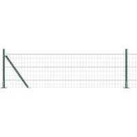 vidaXL Zaun mit Pfosten Grün 0,6 x 10 m Stahl - Gartenzäune mit modernem Look, wetterfest und UV-beständig. Ideal zur sicheren Abgrenzung von Gärten und Terrassen, einfach zu montieren und langlebig.