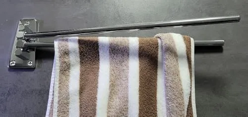 Haceka Handtuchhalter Standard schwenkbar, Silber, 30 x 10 x 10 cm