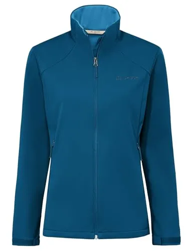 Vaude Women's Everhike Softshell Jacket - Softshelljacke Gr 40 blau - Vegane Softshelljacke in Blau, Größe 40. Ideal für Outdooraktivitäten und den Alltag. Sie bietet Winddichtigkeit und Stretch für optimalen Komfort.