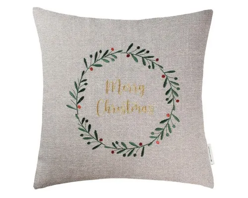 TOM TAILOR Dekokissen Xmas Loop 45x45cm in grün von Tom Tailor