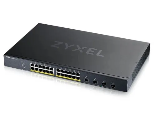 ZyXEL XGS1935-28HP Switch - 24 Port PoE+ - Computersysteme und Zubehör, verwalteter L3 Lite Switch mit 24 PoE+ Ports und 4 x 10 Gigabit SFP+ für hohe Netzwerkgeschwindigkeiten und Flexibilität.
