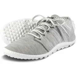 Leguano Beat Barfußschuhe Unisex - grau/silberfarben, Größe 44 - Sneaker mit natürlichem Fußgefühl, ideal für gesundes Laufen und ein bequemes Trageerlebnis.
