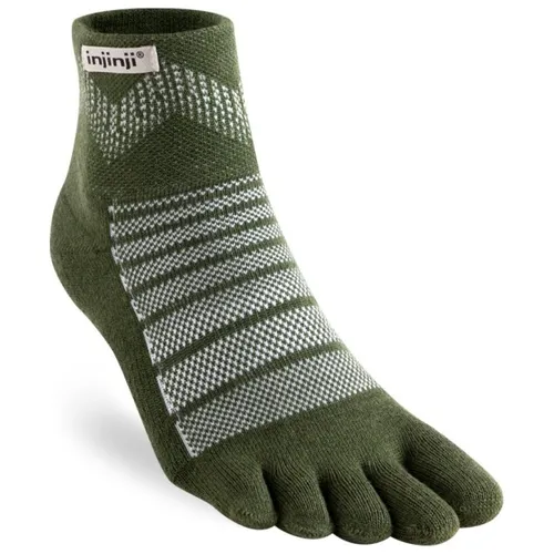 Injinji - Outdoor Midweight Mini-Crew Wool - Wandersocken Unisex M | EU 40,5-44 oliv