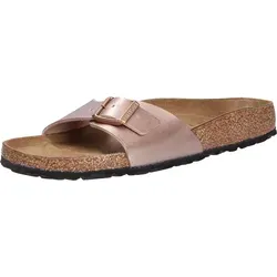 BIRKENSTOCK Madrid Slides für Damen - Anatomisch geformtes Kork-Latex-Fußbett für optimalen Komfort, ideal für entspannte Tage und stilvolle Outfits.