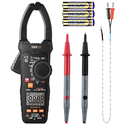 TACKLIFE Stromzangenmessgerät Digital Clamp Meter  6000 Zähler