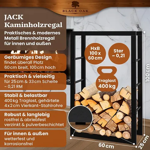 Feuerholz-Aufbewahrung von BLACK OAK
