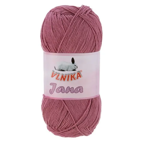 VLNIKA 100g Strickgarn Jana Häkelgarn Strickwolle Häkelwolle, Farbauswahl Häkelwolle, 330 m, altrosa