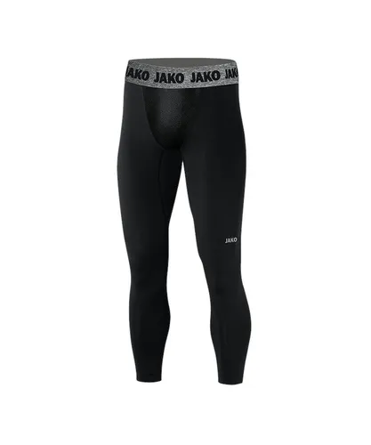 JAKO Herren Compression 2.0 Long Tights, Schwarz, M EU - Badmintonbekleidung Herren, mit elastischem Material für optimale Bewegungsfreiheit und atmungsaktiven Mesheinsätzen für besten Tragekomfort.