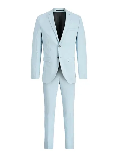 Jack & Jones PlusSize Anzug JPRFRANCO SUIT NOOS PLS (2-tlg) blau 68 - Modischer 2-teiliges Anzugset in Chambray Blue, aus elastischem Materialmix. Slim Fit für eine moderne Silhouette, ideal für besondere Anlässe. Pflegeleicht und maschinenwaschbar.