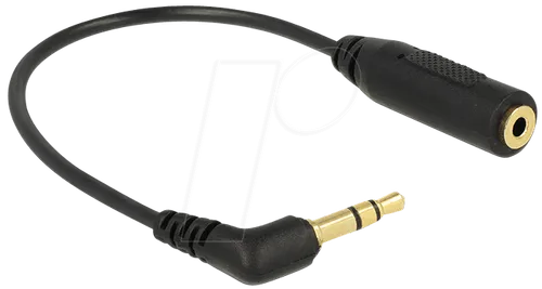 DELOCK 65675 - Audio Kabel, 3,5 mm Klinkenstecker auf 2,5 mm Kupplung, 0,17 m