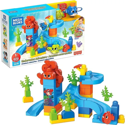 Mega Bloks  GNW64 - Guck-Guck Unterwasserabenteuer Spielset (42 Teile) NEU