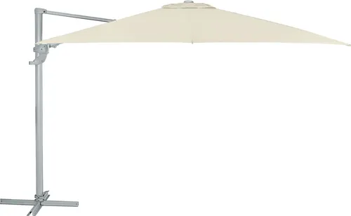 Dehner Sonnenschirm Zypern - 360° schwenkbar - Sonnenschirm mit UV-Schutz 80+, ideal für Garten und Terrasse. Der Ampelschirm bietet optimalen Schatten und ist dank Kurbel einfach zu bedienen.