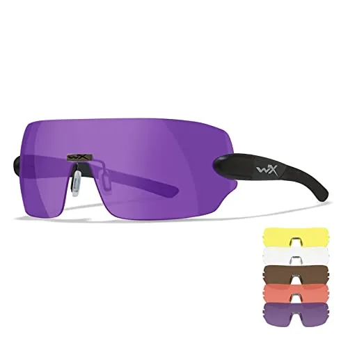 Wiley X WX Detection Sonnenbrille für Herren - Schutzbrille mit 100% UVA/UVB-Schutz und fünf Wechselgläsern für optimale Sicht bei allen Lichtverhältnissen – ideal für Sport und Outdoor-Aktivitäten.