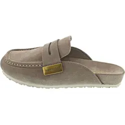 Marc O’Polo 60219293701300711 Clogs (39/faded brown) - Stylische Clogs im Mokassin-Style mit gut gepolsterter Decksohle für optimalen Halt und rutschhemmende Eigenschaften. Perfekt für den sommerlichen Look!