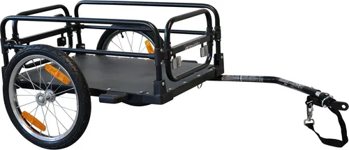 Provelo Klappbarer Fahrradanhänger Schwarz