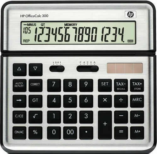 Taschenrechner Tischrechner HP OfficeCalc 300 Lcd Büro Rechner Solar Dual Power