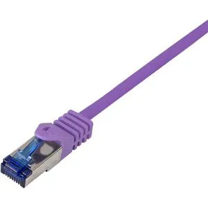 LogiLink Netzwerkkabel Ultraflex, C6A109S, violett, Cat 6A, 500MHz, 10Gbit/s, S/FTP, RJ45 auf RJ45, 15 m