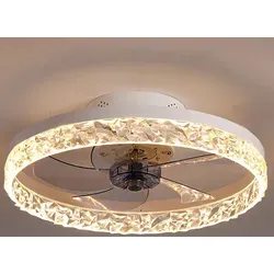 Deckenventilator mit Beleuchtung in weiß von JDONG