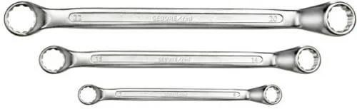 GEDORE red Doppelringschlüssel Satz - 8-tlg, SW 6-22 mm, 5° abgewinkelt für optimale Drehmomentübertragung auf versenkte Schrauben, hochwertig verarbeitet und praktisch in Halter aufbewahrt