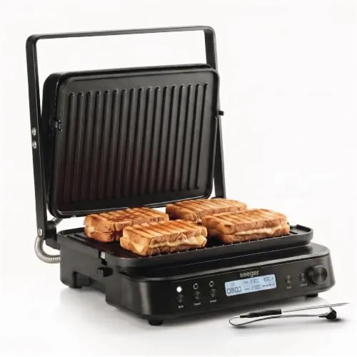 Seeger Kontaktgrill MultiGrill XL, 2000 W – Vielseitiger 3-in-1 Grill