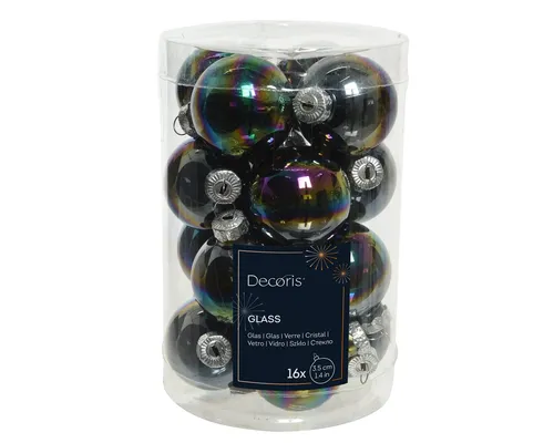 Weihnachtsbaumschmuck Schwarz von Kaemingk