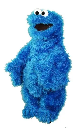 Living Puppets Handpuppe Krümelmonster aus der Sesamstraße 45 cm