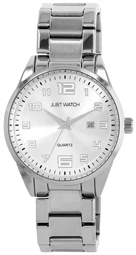 JUST WATCH Quarzuhr Julius Edelstahlband, Quarzwerk, Herren, Datum, Geschenkidee