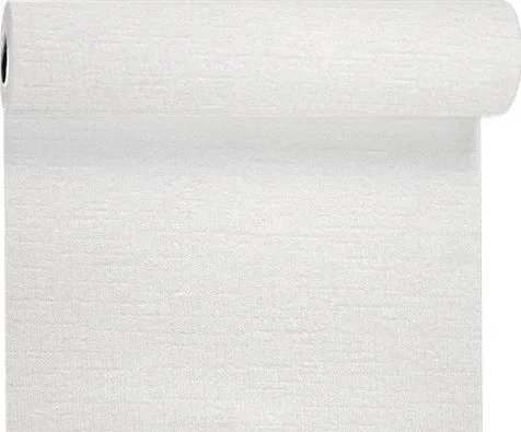 Duni Tischläufer 1 Evolin® Tete-á-Tete, weiß, 0,41 m x 24m von Duni