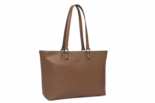 Replay Damen Tote Bag aus Kunstleder, Dirty Pale Beige 074 - Damen-Shopper aus hochwertigem PU-Leder, pflegeleicht und schmutzresistent. Praktischer Tragegriff und minimalistisches Design machen sie zum idealen Begleiter für jeden Anlass.