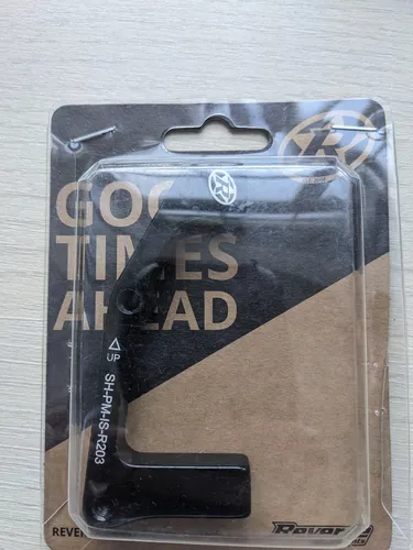 Reverse Bremsscheiben Fahrrad Mtb Adapter IS-PM HR Ø160mm / VR Ø180mm Schwarz