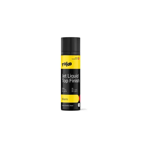 Toko Jet Liquid Top Finish Warm yellow 70 ml - Langlauf Gleitwachs für optimale Performance bei nassen Schneebedingungen, fluorfrei und umweltbewusst – ideal für Wettkämpfe, bei denen jede Zehntelsekunde zählt.