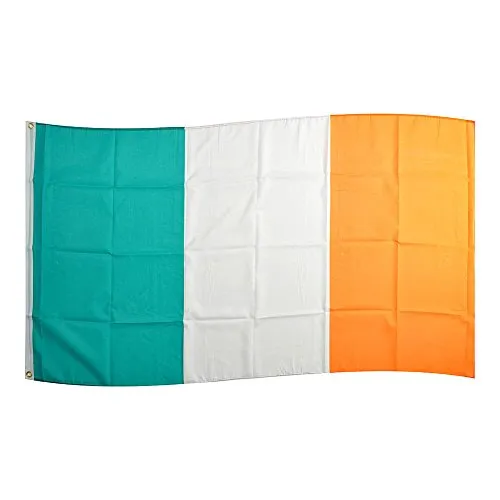 Flaggenking Irland Flagge/Fahne in weiß von FahnenMax