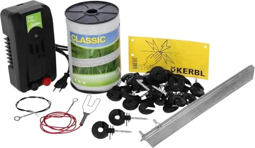 Kerbl Hobby Weidezaun-Starterset mit 230-Volt-Netzgerät von Kerbl