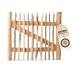 STILTREU® Edelkastanie Staketenzaun-Tor 100 cm x 90 cm von STILTREU