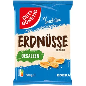 GUT&GÜNSTIG geröstet & gesalzen Erdnüsse 500 g