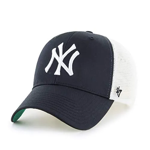 '47 Brand Trucker Cap - Branson MLB New York Yankees schwarz - Stylische Trucker Cap aus Polyester, perfekt für Baseball-Fans und idealen Tragekomfort im Alltag.