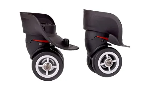 itdegno 2X Universal Gepäck Koffer Ersat Wheel Rad Achsen Reisekoffer Schwenkräder Trolley Ersatzrollen Transportrollen OD 49mm
