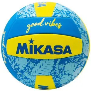 Mikasa Beachvolleyball Good Vibes BV354TV, Größe 5 - Robuster Outdoor-Trainingsball für Erwachsene, wasserfest mit Spezialventil und super weichem Synthetik-Leder für optimalen Grip und Ballkontrolle.
