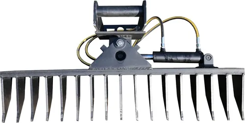Roderechen MS01 Hydraulisch schwenkbar 150cm - Sonstige Werkzeuge: Hydraulisch schwenkbarer Roderechen mit 150cm Breite, ideal zum Roden von Wurzelstöcken und Herstellen von Planflächen. Robuste Feinwurzelschneide aus Hardox 500 für effizientes Arbeiten.