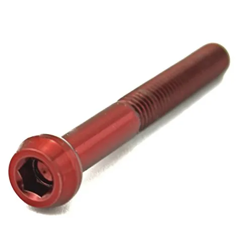 F26 Titan Kugelkopf Schraube Sattelstütze M5 (Rot, 40mm) in rot von F26