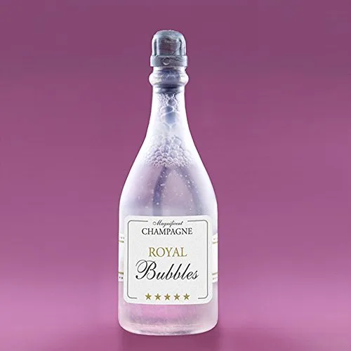 Seifenblasen Hochzeit Champagnerflasche Silber 24 Stück - Gastgeschenke Hochzeit Give Aways - Wedding Bubbles Flasche Soap Bubbles Bottle - Hochzeitsseifenblasen Flasche Weddingbubbles Champagne Bottle