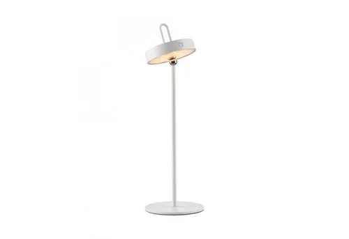 Licht-Erlebnisse Nachttischlampe SORREL, LED fest integriert, Warmweiß, LED Dimmer Touch Schalter IP44 47,2 cm Weiß warmweiß 2700 K 130 lm