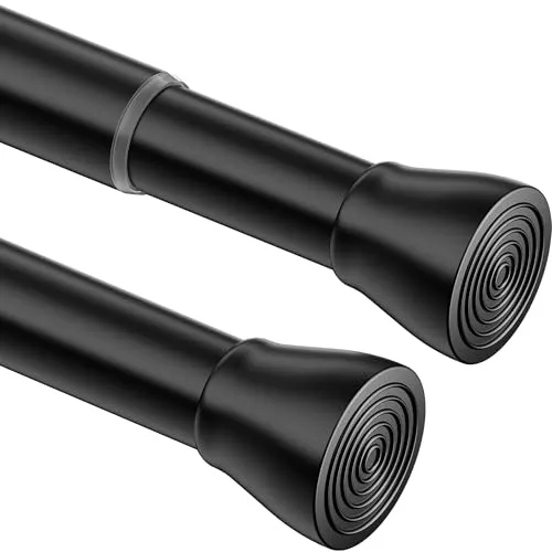Stück Duschstange ohne Bohren Vorhangstange Spannstange für Bäder, Schränke, Fenster, Kleiderschrank, 135-200cm (Schwarz) 1