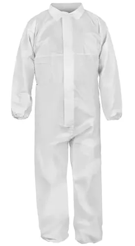 ProSafe® Einwegoverall XL mit Kragen, PP, weiß