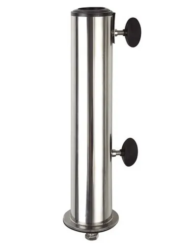 Doppler Standrohr für Granitsockel bis 48 mm, silber in weiß von Doppler Schirme