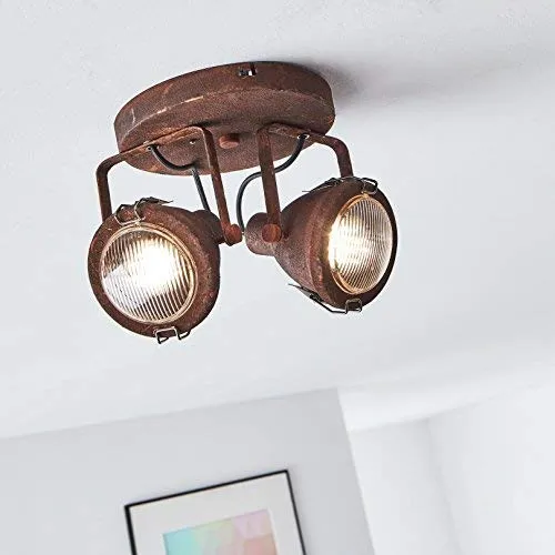 Lightbox 2 flammiger Deckenstrahler in rot von Lightbox